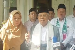 Silaturahmi ke Pesantrennya, Kiai Maruf Ingin Jaga Dukungan di Banten