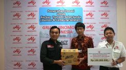 Ajinomoto Serahkan Bantuan untuk Korban Tsunami Selat Sunda