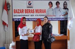 Gelar Bazar, Kartini Perindo Pangandaran Sediakan 250 Paket Beras Murah