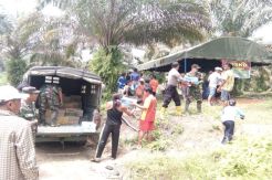 Hari Keempat Banjir Merangin, Kodim 0420/Sarko Dirikan Posko