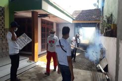 Perangi Demam Berdarah, Perindo Asapi 500 Rumah Warga di Kudus