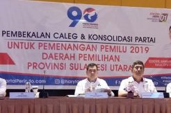 HT Beri Pembekalan Caleg Perindo dan Konsolidasi Pemilu di Sulut