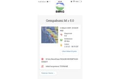 Gempa 5,8 SR, Warga Mandailing Natal Berhamburan Keluar Rumah