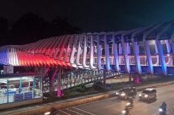 Bentuk Solidaritas, DKI Tayangkan Warna Bendera Selandia Baru di JPO GBK
