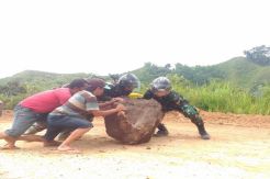 Kesigapan Dansatgas TMMD ke-104 Kodim 0417/Kerinci di Lokasi