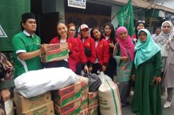 Aksi Sosial Bunda Merah Putih Bantu Korban Bencana