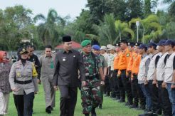 Forkompimda Musi Banyuasin Gelar Apel Pasukan Pengamanan Pemilu