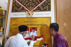 Maruf Amin Teken Prasasti Bersatu Hati Membangun Negeri di Yogyakarta