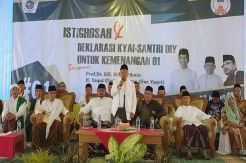 Kiai dan Santri se-Yogyakarta Deklarasi Dukungan ke Jokowi-Maruf