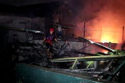 Diduga Korsleting Listrik, Belasan Rumah dan Motor Terbakar
