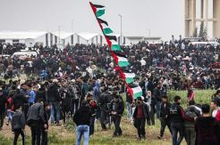 Puluhan Ribu Demonstran Bergabung Tandai Satu Tahun Great March of Return