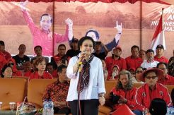 Kampanye untuk Jokowi-Maruf, Megawati Imbau Warga Indramayu Tidak Golput