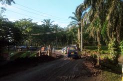 Sempat Terputus 4 Hari, Ruas Jalan Siantar-Simalungun Kembali Normal
