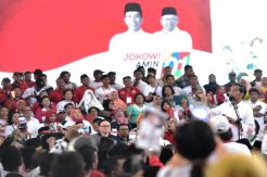 Horas Kemenangan Sambut Capres Joko Widodo di Deliserdang