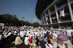Usai Kampanye Akbar, Massa Pendukung Prabowo-Sandi Bubar dengan Tertib