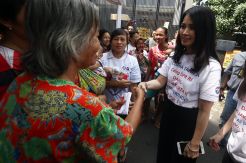 Ketua Kartini Perindo Liliana Tanoesoedibjo Ajak Warga Johar Baru Coblos Nomor 9