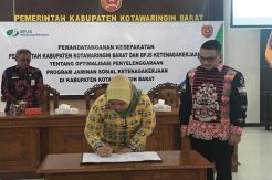 Pemkab Kobar-BPJS Ketenagakerjaan Kerjasama Jaminan Sosial Tenaga Kerja