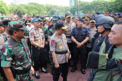 Panglima dan Kapolri Apel Kesiapan Pemilu di Sumut, 33.602 Personel Disiagakan