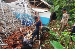 Bakal Digunakan UNBK, Dua Kelas MTS Nurul Hatta Rusak