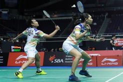 Trio Ganda Campuran Indonesia Lewati Rintangan Pertama