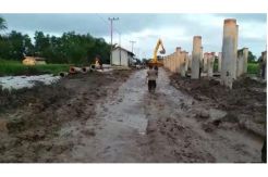 Bangun Fly Over, Jalan Pangkalan Bun-Kotawaringin Lama Ditutup 4 Bulan