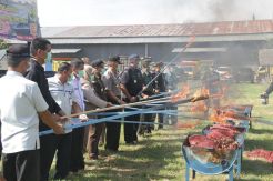 Bea Cukai Lhokseumawe Musnahkan 73 Ton Bawang Merah Ilegal
