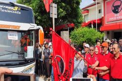 Mudik Gratis PDIP Tujuan Jawa dan Sumatera Diangkut Ratusan Bus