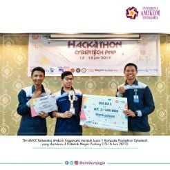 AMCC Juara 1 Kompetisi Hackathon Cybertech