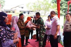 Bersama Pemkot dan Polres Jakpus, Kodim 0501/JP Gelar Baksos