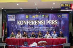 Bea Cukai Bandung Gagalkan Penyelundupan 1.595 Gram Sabu