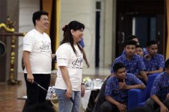 Legenda Bulu Tangkis Gelar Coaching Clinic di SMA Pradita Dirgantara