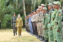 Bupati Kobar Pimpin Upacara Pembukaan TMMD ke-105 di Arut Utara