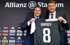 Resmi Diperkenalkan Juventus, Ramsey Dapat Nomor Warisan Marchisio