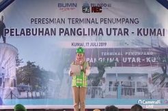 Bupati Kobar Nurhidayah Resmikan Terminal Penumpang di Pelabuhan Panglima Utar Kumai