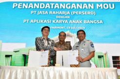 Tingkatkan Kepastian Perlindungan  Jasa Raharja dan GOJEK  Bersinerji