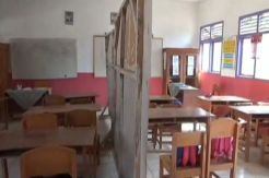 Miris, Bangunan SDN3 Rantau Tijang Tanggamus Nyaris Ambruk