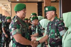 Kabaranahan Kemhan Bersama 24 Pati TNI AD Naik Pangkat
