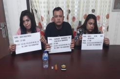 Pesta Sabu, Dua Wanita dan Satu Pria Diamankan Polisi