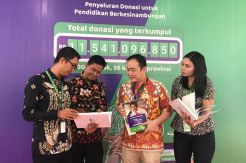 Patungan untuk Berbagi Salurkan Donasi Pendidikan kepada Anak Yatim