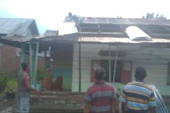 8 Rumah di Langkat Rusak Diterjang Angin Kencang