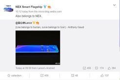 Layar Water-fall NEX 3 Terungkap dalam Gambar Resmi vivo