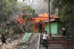 Kebakaran di Kampus IISIP Padam, Petugas Masih Lakukan Pendinginan