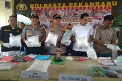 Penyelundupan 18 Kg Sabu-sabu Digagalkan Polresta Pekanbaru