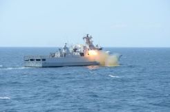 Kogaslagab TNI Berhasil Hancurkan Musuh dengan Peluru Kendali Exocet MM 40 Block-3