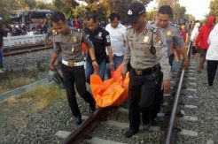 Pengendara Motor Tewas Ditabrak Kereta Api di Perlintasan Tanpa Palang Pintu