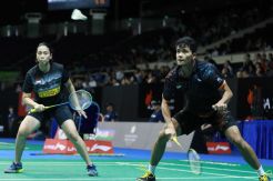Ganyang Malaysia, Ganda Campuran Indonesia Ke Babak Kedua