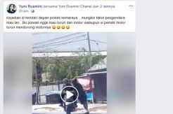 Viral, Polwan Tak Mau Turun dari Boncengan Motor Pelanggar Lalu Lintas