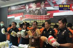 Bea Cukai Teluk Nibung dan Bareskrim Amankan 23 Kilogram Sabu dan Ekstasi