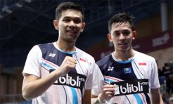 Fajar/Rian Tembus Empat Besar Usai Singkirkan Marcus/Kevin