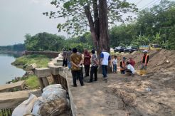 BBWSS Lakukan Penanganan Darurat pada Tebing yang Roboh di Muba